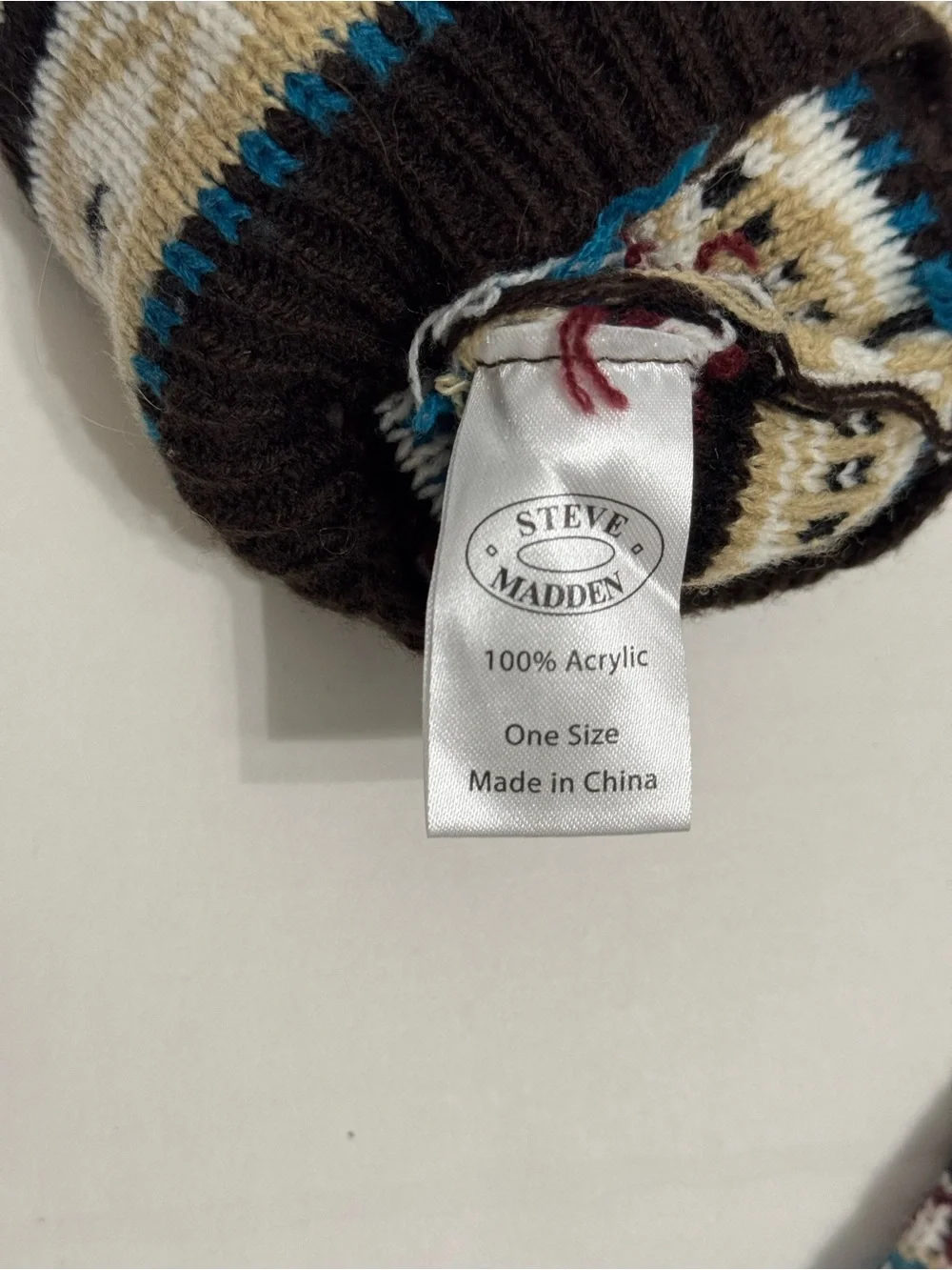 Steve Madden Women's Fair Isle Pattern Knit Leg Warmers